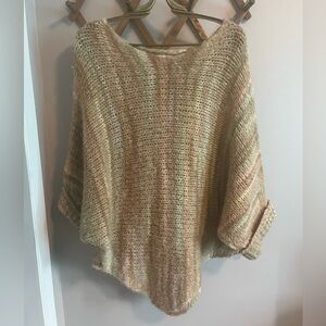 San Lorenzo made in Italy wool blend beachy boho lightweight slouchy sweater